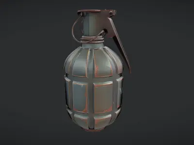 Military hand grenade 3D model