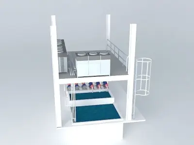 Plant cooling system HDP Free 3D model
