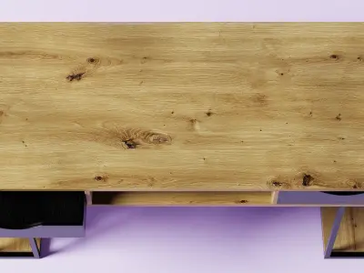 Industrial Desk Free 3D model