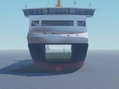 Caledonian Macbrayne RO-RO Ferry Ship MV Loch Seaforth 3D model