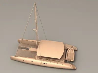 Catamaran 3D model