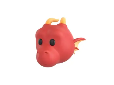 Prop188 Dragon Head 3D model