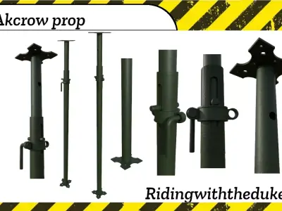 Akcrow -  steel props - jack posts - shore props - post shores Low-poly 3D model