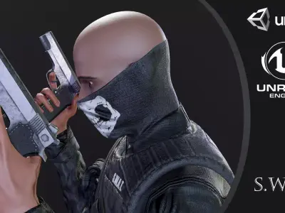 SWAT Seals Low-poly 3D model