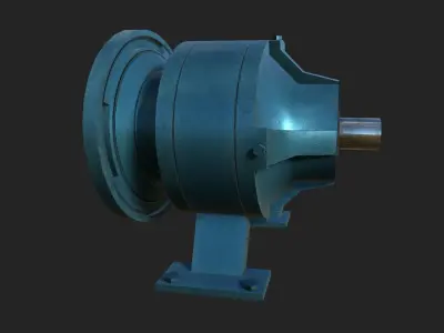 Planetary Gearbox Low-poly 3D model