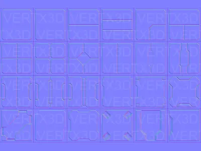 Sci-Fi Normal Maps Kit -Catalog preview- Texture