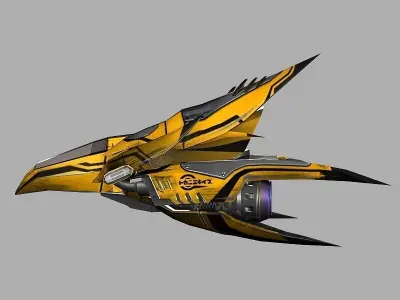 Stinger Aircraft Low-poly 3D model