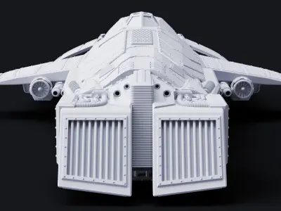 HM-52 Halberd Strategic Bomber - Acolytes of Terror 3D print model