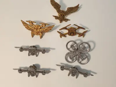 Drone badge 3D model