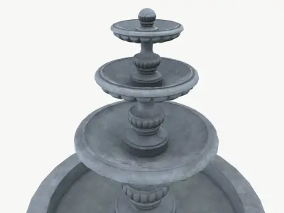 Fountain Low-poly 3D model
