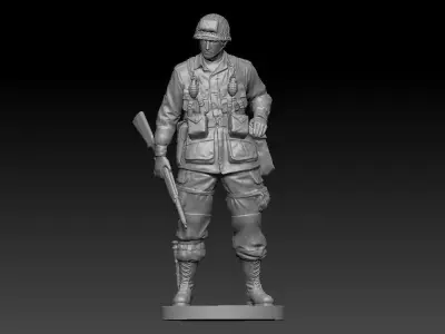 Soldier ready to 3d print 3D model