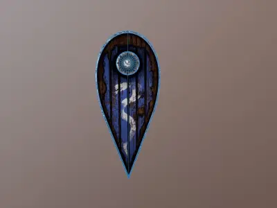 Kite shield Free 3D model