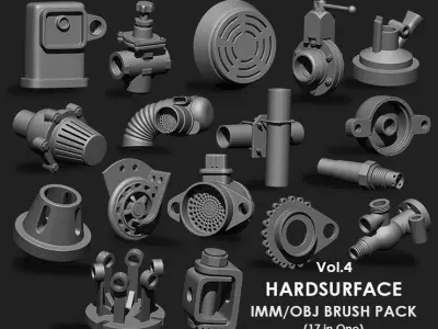 Hardsurface MEGA PACK Personal Imm Brushes 72 All in One 3D model