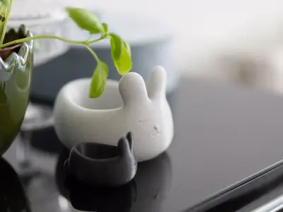 Cute bunny bowl 1-year commercial licence 3D print model