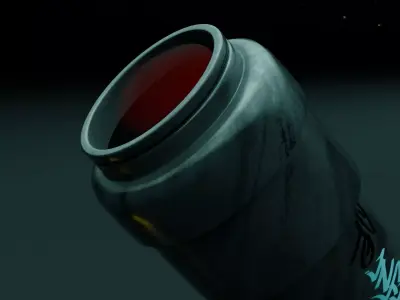 3D Telescope Model with Base and Lamp  Realistic Style Low-poly 3D model