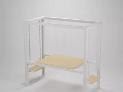 Swing Coffee Table Set  Low-poly 3D model purchase