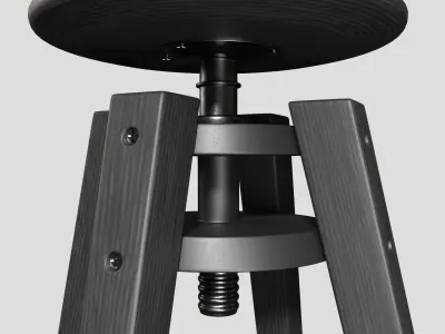 DALFRED Bar Stool Low-poly 3D model