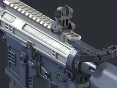 AR 15 Low-poly 3D model purchase
