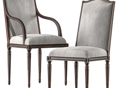 chairish chair art 4353 3D model