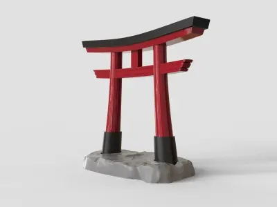 Torii Gate - Japanese Shinto Shrine 3D print model purchase