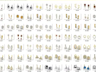 earrings  bulk 53  3dm files ready to print part 04 3D print model