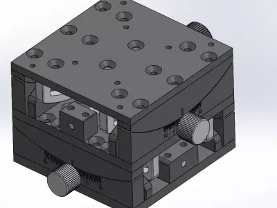Goniometer Stages Cross Roller 2Axis 3D model