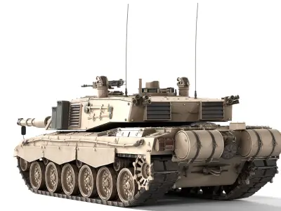 FV4034 Challenger 2 UK Low-poly 3D model