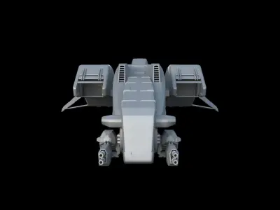 Sci-Fi Hunter 3D model