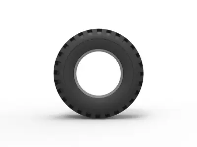 Offroad tire 119 Scale 1 to 25 3D print model