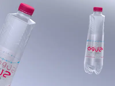 Botttle logo 3D model plastic baverage 3D model 3D model 3D model