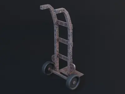 Transport Trolly - Game Ready - PBR 3D Model Low-poly 3D model