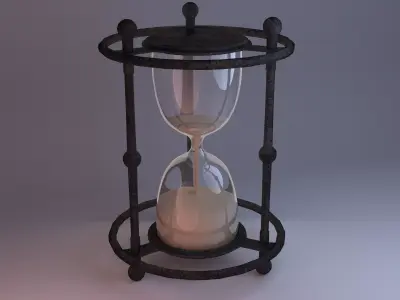 Antique HourGlass 3D model