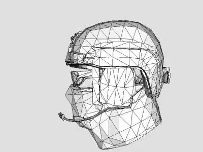 Military Soldier Helmet 3D model