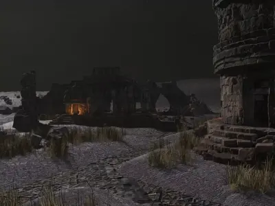 Ruins Of An Ancient City 3D model