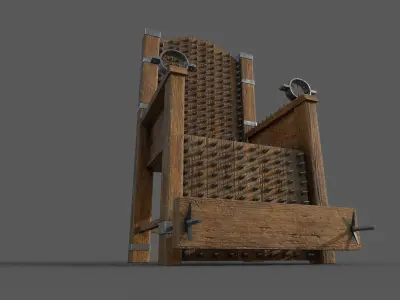 Torture Chair Low-poly 3D model Low-poly 3D model