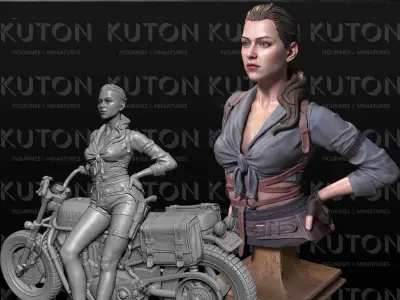 Anika bust 3D print model