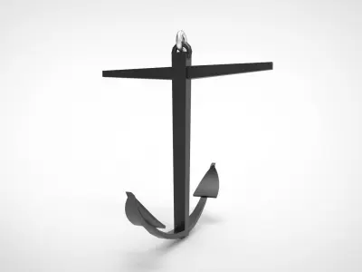 Kedge Anchor 3D model