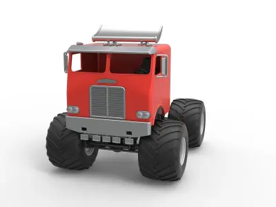 Destroyer 1 monster truck Scale 1 to 25 3D print model