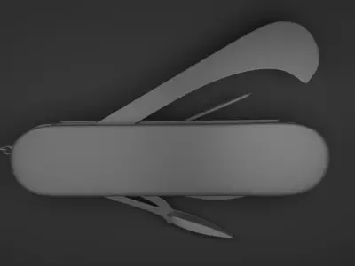 Swiss Knife for self-defence Free 3D model