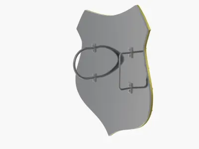Medieval Shield 3D model shop