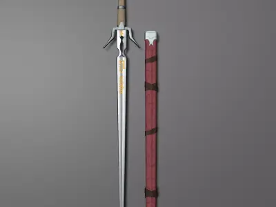 Zireael Witcher 3 Replica Low-poly 3D model
