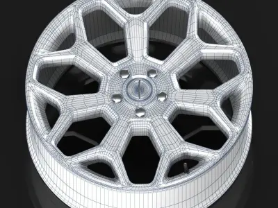 rims chrysler 300 3d model Low-poly 3D model