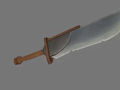 Stylized Sword Low-poly 3D model shop