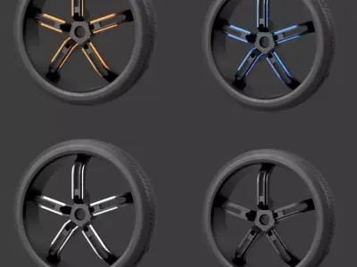 Bike wheel model 1 3D model