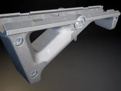 AAA AFG Angled Fore Grip Game Ready PBR Low-poly 3D model