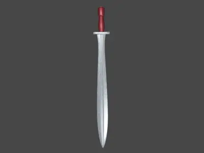 Xyphos sword Low-poly 3D model
