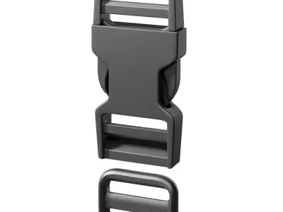 Tactical Buckles and Carabiners Collection 3D model
