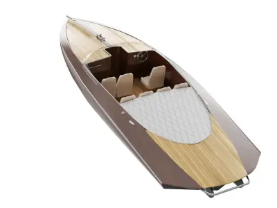 Speed boat BLENDER 3D Model Cycles 3D model