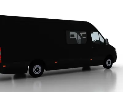 Mercedes Benz Sprinter L4H2 2009 Crew Van UK 3D model