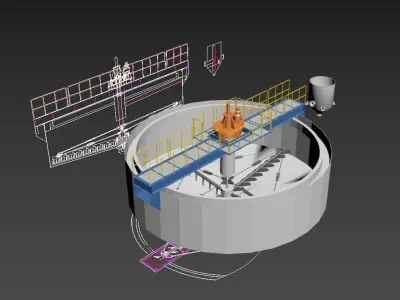 thickener 3D Model 3D model